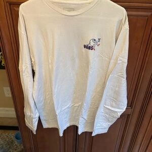 Vans Cream Long Sleeve Tee with Graphic